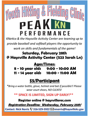 Youth Hitting & Fielding Clinic