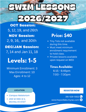 Indoor Swim Lessons Fall 26