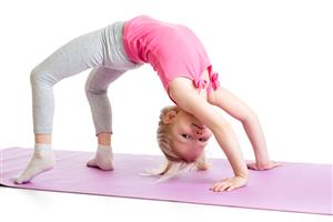 Young Female Gymnast-Hand Stand
