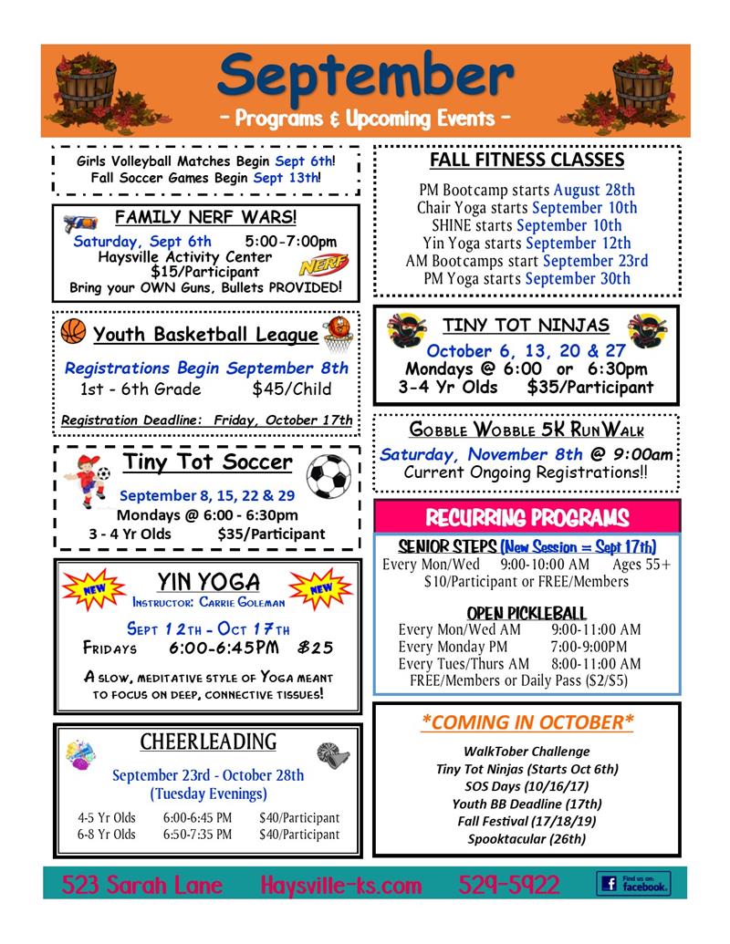 Sept Newsletter
